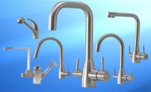 Three-way water faucet